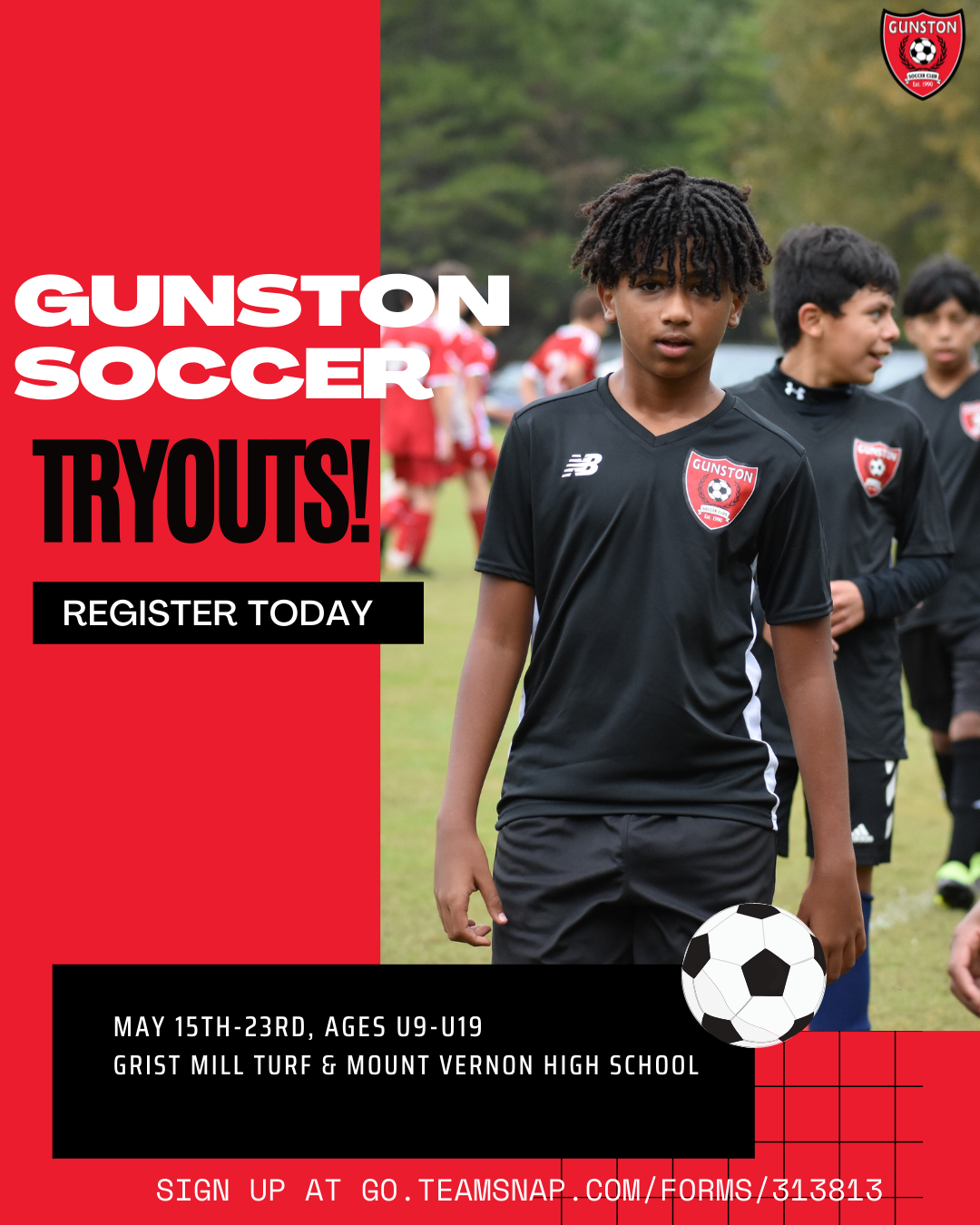 Gunston Tryout Flyer 1